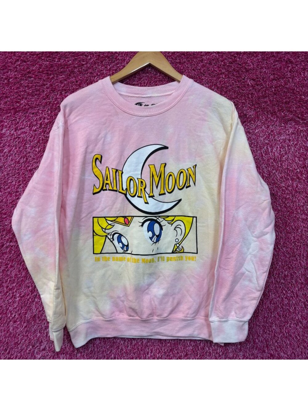 Sailor Moon Usagi Eyes Pretty Guardian Tie Dye Crewneck S
